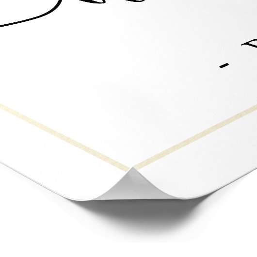 Elegant Fancy Manuscript Waterverf Greenery Weddin Poster (Hoek)