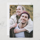 Elegant  Fancy Script Foto Bruiloft Save The Date (Achterkant)