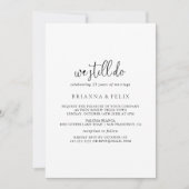 Elegant Fancy script we doen nog steeds gelofte ve Kaart (Voorkant)