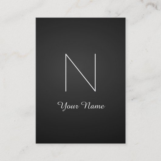 Elegant Fancy Stunning Monogram Visitekaartje (Voorkant)