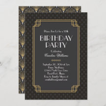 Elegant Fans Art Deco Birthday Party