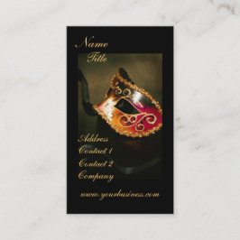 Elegant Fantasy Masquerade Mask Visitekaartje