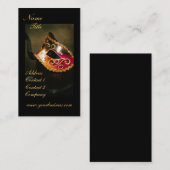 Elegant Fantasy Masquerade Mask Visitekaartje (Voorkant / Achterkant)