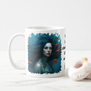 Elegant Fantasy Mooie Zeemeermin Prinses Quote Koffiemok