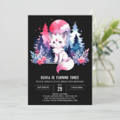 Elegant Fantasy Wolf Verjaardag Kaart (Staand voorkant)