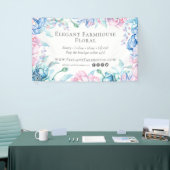 Elegant Farmhouse Waterverf Floral Peony Flowers Spandoek (Beurs)