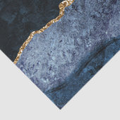 Elegant Fashionable Navy Blue Glitter Marble Tissuepapier (Detail)