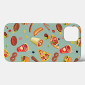 Elegant Fast Food Patroon Case-Mate iPhone Case (Achterkant (horizontaal))