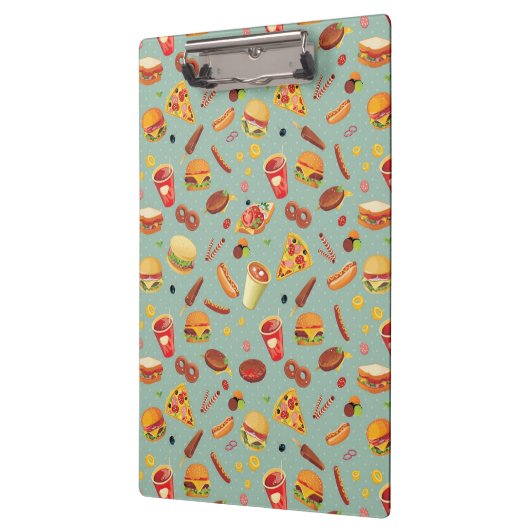 Elegant Fast Food Patroon Klembord (Links)