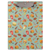 Elegant Fast Food Patroon Klembord (Voorkant)