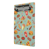 Elegant Fast Food Patroon Mini Klembord (Angled2)