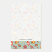 Elegant Fast Food Patroon Post-it® Notes (Voorkant)