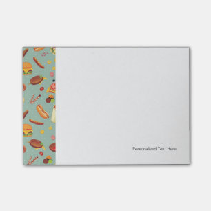 Elegant Fast Food Patroon Post-it® Notes