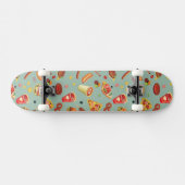 Elegant Fast Food Patroon Skateboard (Horizontaal)