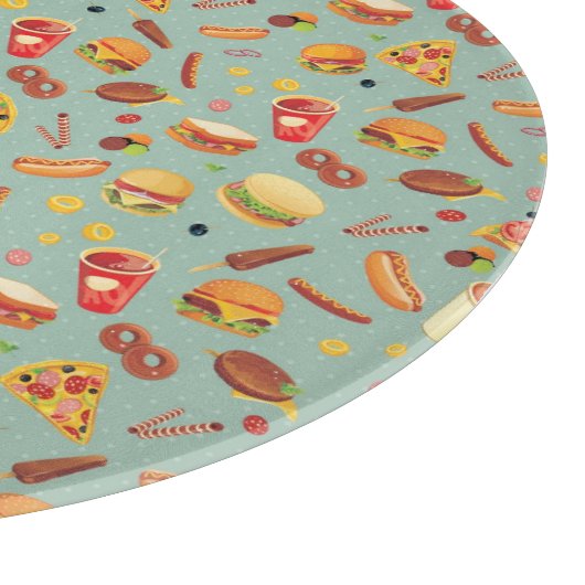 Elegant Fast Food Patroon Snijplank (Hoek)