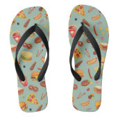 Elegant Fast Food Patroon Teenslippers (Voetbed)