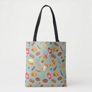 Elegant Fast Food Patroon Tote Bag