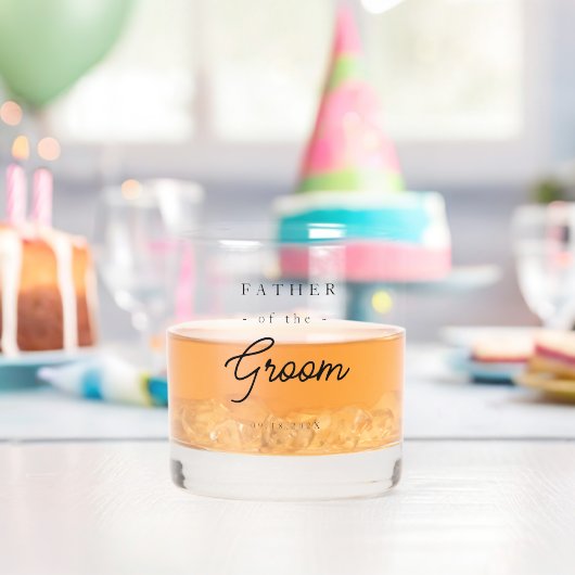 Elegant Father of the Groom Whisky Glas (Insitu (Verjaardag))