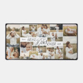 Elegant Fathers Day Best Dad Ever Photo Collage Bureaumat (Voorkant)