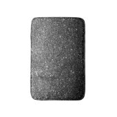 Elegant Faux Black Glitter Badmat (Voorkant Verticaal)