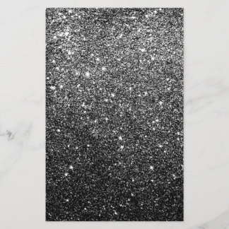 Elegant Faux Black Glitter Flyer