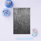 Elegant Faux Black Glitter Flyer (Enkel)