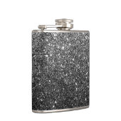 Elegant Faux Black Glitter Heupfles (Rechts)