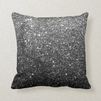 Elegant Faux Black Glitter Kussen
