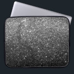 Elegant Faux Black Glitter Laptop Sleeve<br><div class="desc">Elegant Faux Black Glitter</div>