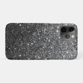 Elegant Faux Black Glitter Luxury Case-Mate iPhone Case (Achterkant (horizontaal))
