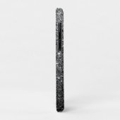 Elegant Faux Black Glitter Luxury Case-Mate iPhone Case (Achterkant/links)