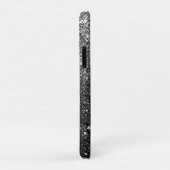 Elegant Faux Black Glitter Luxury Case-Mate iPhone Case (Achterkant/rechts)