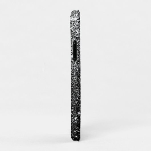 Elegant Faux Black Glitter Luxury Case-Mate iPhone Case (Achterkant/rechts)