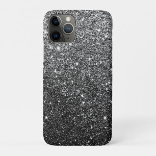Elegant Faux Black Glitter Luxury Case-Mate iPhone Case
