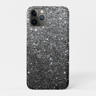 Elegant Faux Black Glitter Luxury Case-Mate iPhone Case