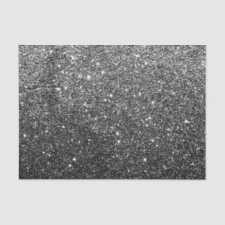 Elegant Faux Black Glitter Tissuepapier