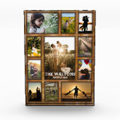 Elegant Faux Bronze Lijst Foto Collage (Voorkant)