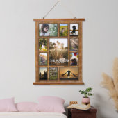 Elegant Faux Bronze Lijst Foto Collage Wood Hangend Wandkleed (Slaapkamer)
