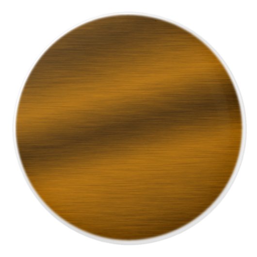 Elegant Faux Brushed Bronze Keramische Knop (Voorkant)