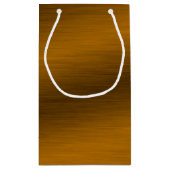 Elegant Faux Brushed Bronze Klein Cadeauzakje (Achterkant)