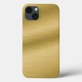 Elegant Faux Brushed Gold Case-Mate iPhone Case (Achterkant)
