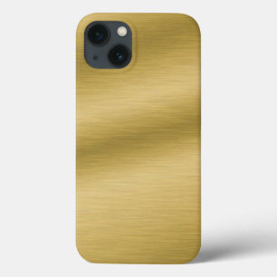 Elegant Faux Brushed Gold iPhone 13 Hoesje