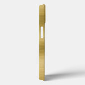 Elegant Faux Brushed Gold Case-Mate iPhone Case (Achterkant / Rechts)