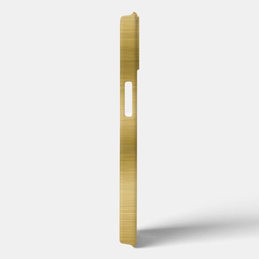 Elegant Faux Brushed Gold Case-Mate iPhone Case (Achterkant / Rechts)