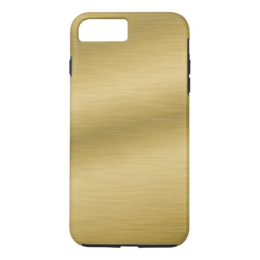 Elegant Faux Brushed Gold Case-Mate iPhone Case (Achterkant)
