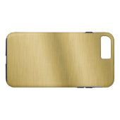 Elegant Faux Brushed Gold Case-Mate iPhone Case (Achterkant (Horizontaal))
