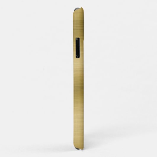 Elegant Faux Brushed Gold Case-Mate iPhone Case (Achterkant/rechts)