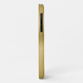 Elegant Faux Brushed Gold Case-Mate iPhone Case (Achterkant/links)