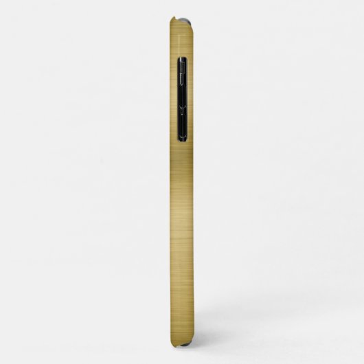 Elegant Faux Brushed Gold Case-Mate iPhone Case (Achterkant/links)