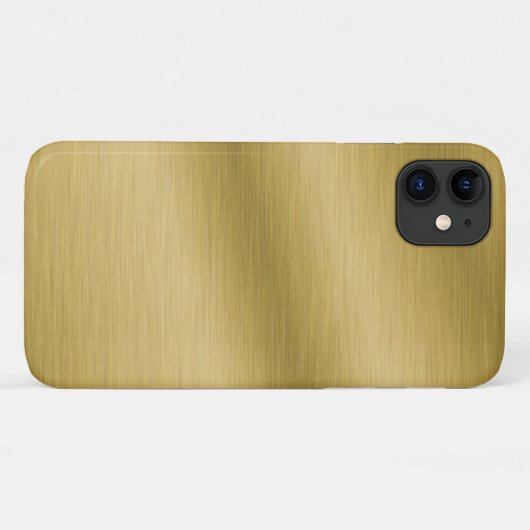 Elegant Faux Brushed Gold Case-Mate iPhone Case (Achterkant (horizontaal))
